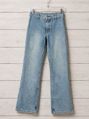 J. Galt High Rise Wide Leg Jeans Women’s S Light Wash 100% Cotton